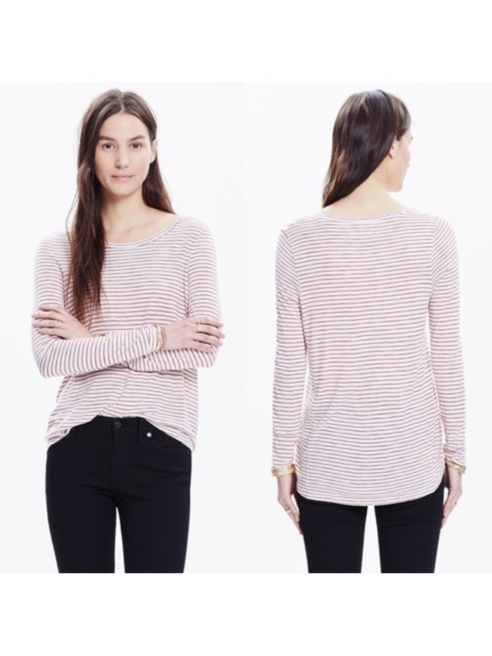 Madewell Anthem Forward Red Striped Top